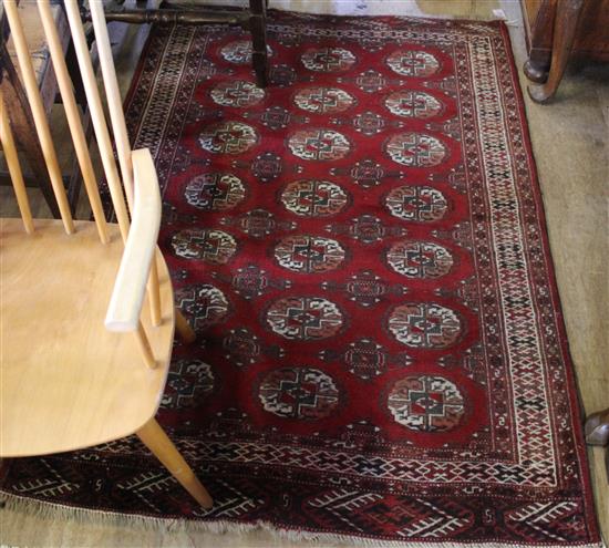 Red ground Persian rug